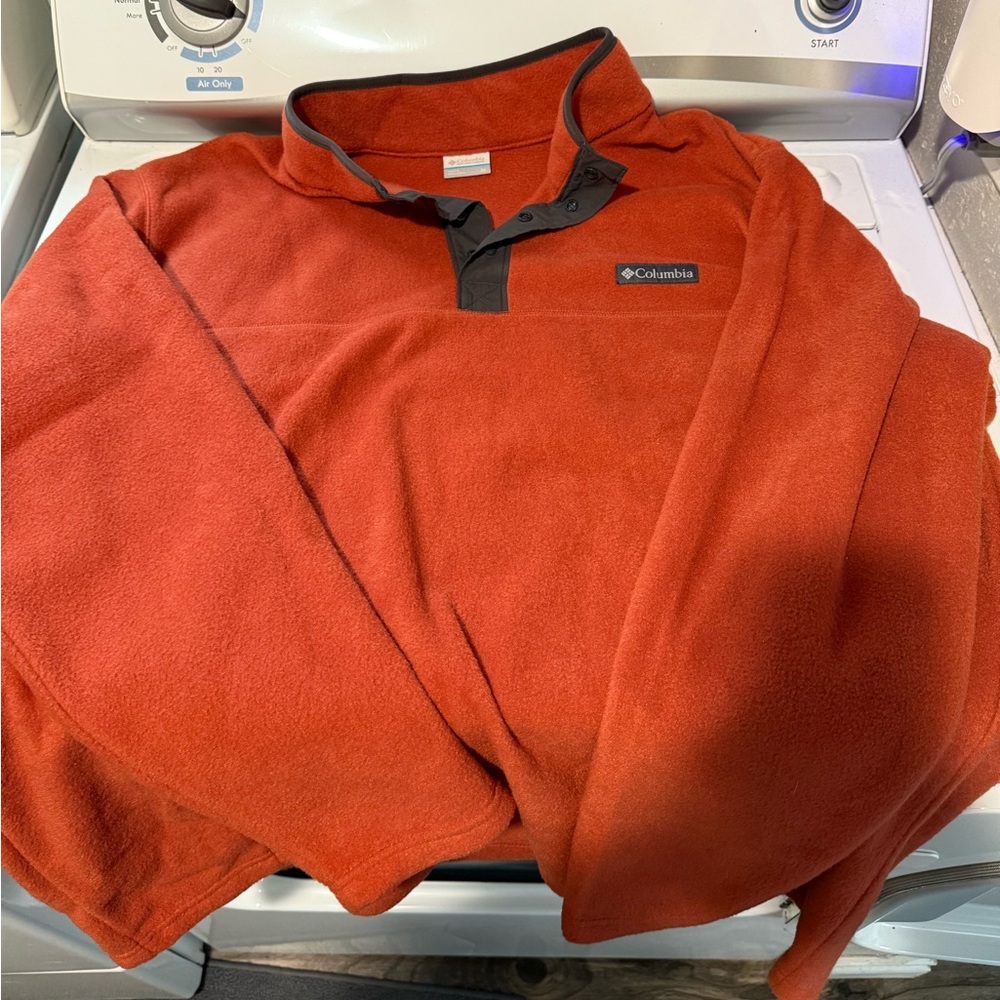 Men’s Columbia Pullover Orange 3X